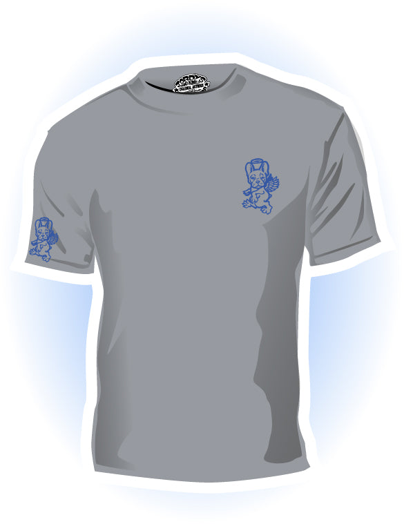 Frenchie hero 2 small logo t-shirt