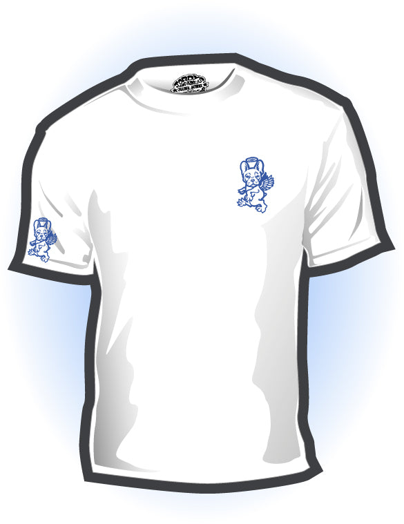 Frenchie hero 2 small logo t-shirt