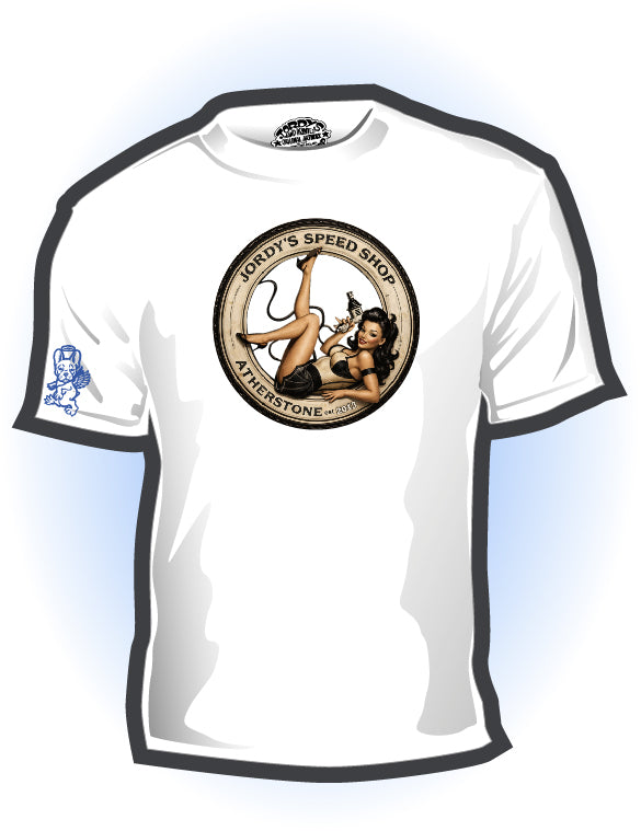 Hot Rod Hero pin up 2 t-shirt