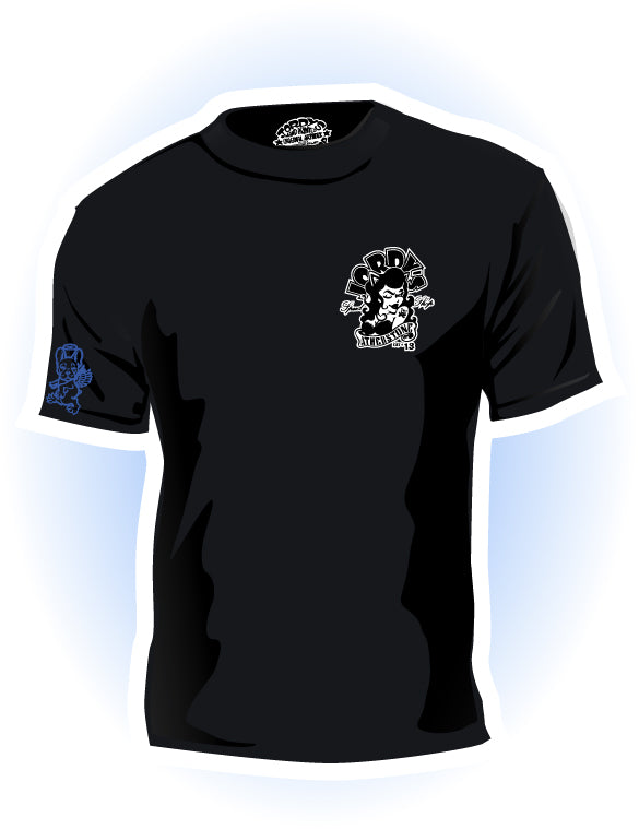 Hot Rod Hero 5 small logo t-shirt
