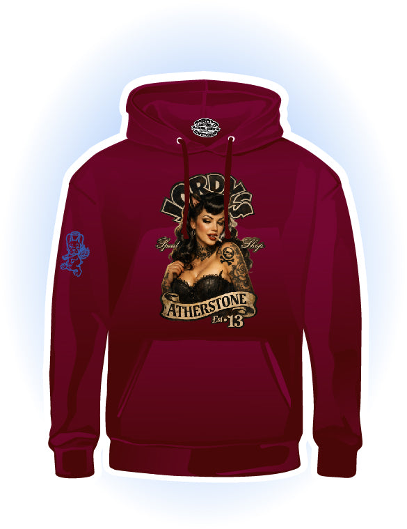 Hot rod hero pin up 1 hoodie
