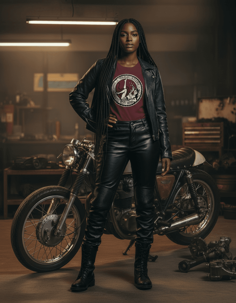 Tyre girl hero t-shirt