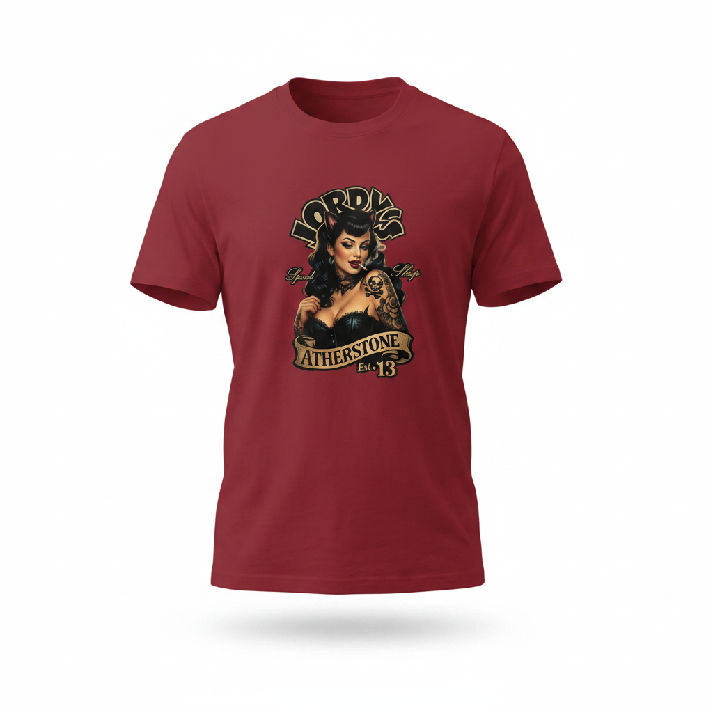 Hot Rod Hero pin up 1 t-shirt